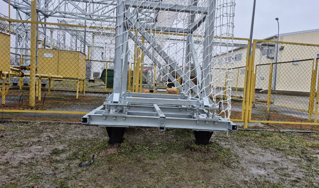 Установка опор- оснований