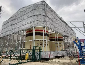 Защитные конструкции от БПЛА установлены на объекте топливно-энергетического комплекса в Сочи