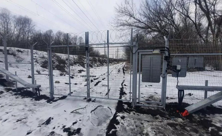 Сетчатые ограждения серии STRAT. ЖД мост р. Валуй.