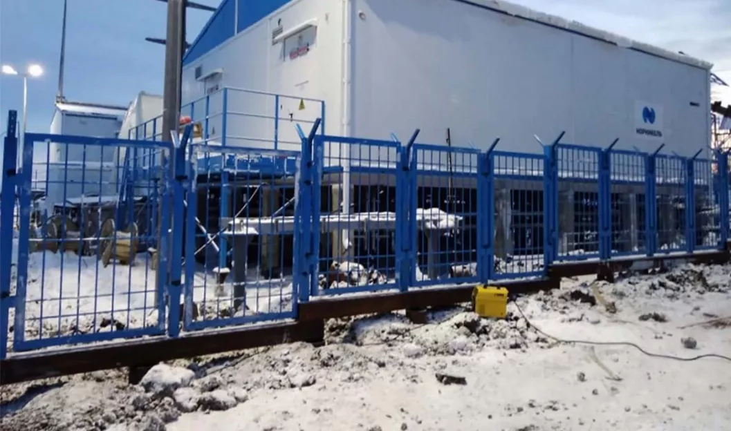 Норникель. Ограждения из арматуры